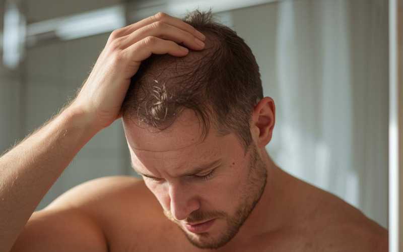 Early stage hair thinning leading to hair transplant consideration